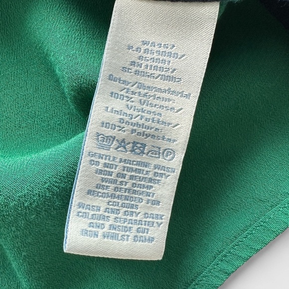 Boden Tunic Blouse Women’s Size 16 Colorblock Mod Retro Viscose Lined Office Top - Picture 3 of 11